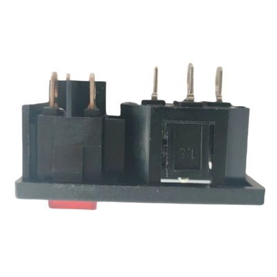 15A 250V 패널 마운트 IEC C14 배 모양 로커 스위치와 함께 입구 소켓