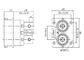 터치 증명 144H 50mm2 EV 배터리 커넥터 IEC 인증