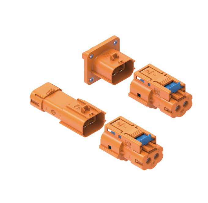 Neopower 800V 20A High-Voltage EV 2-Pin Power Connector with HVIL, 360° Shielding & IP6K9K Rating